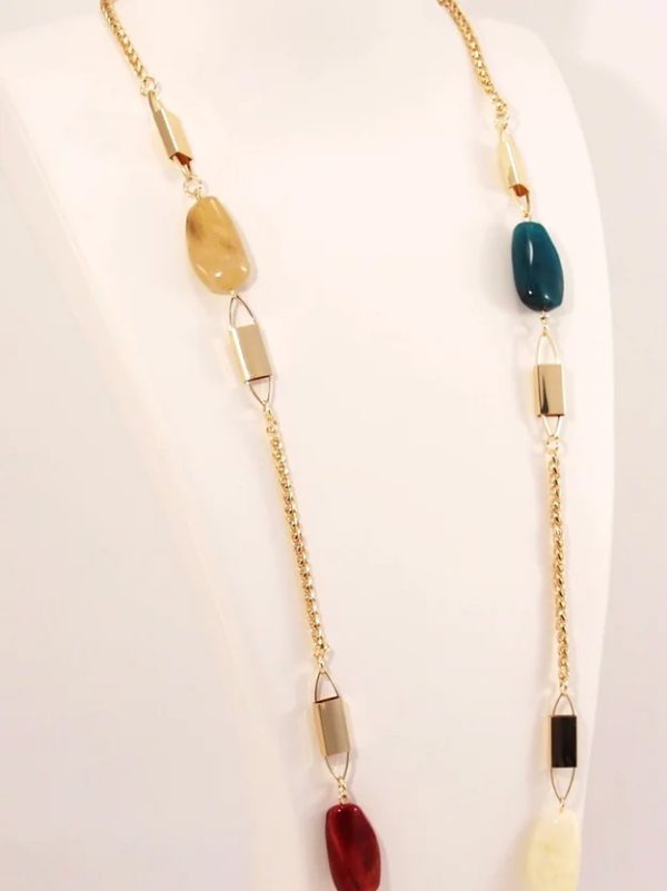 18k Gold Plated Long Necklace