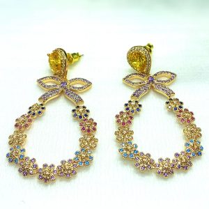 Sunshine Bow CZ Earrings (Copy)