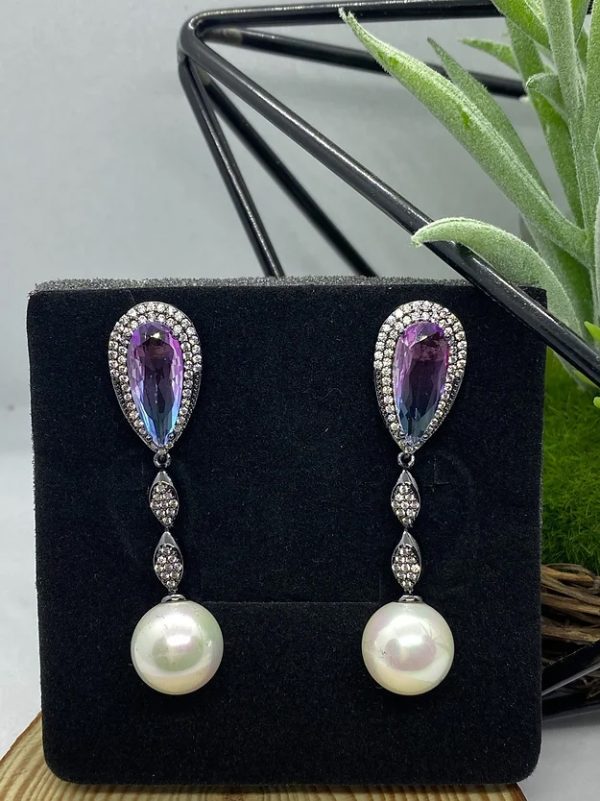 Zirconia Pearl Earring